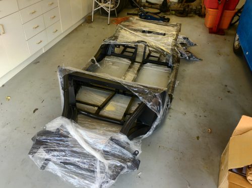 MGA frame powder coated
